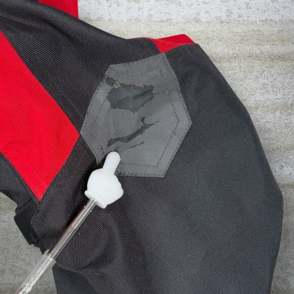 Vintage Joe Rocket Motorcycle Jacket Red Black Full Zip with Padding 90s - Picture 10 of 10